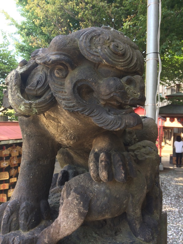 千住神社狛犬