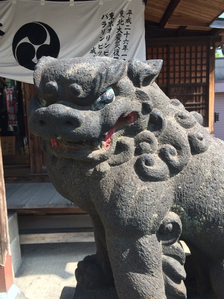 元宿神社 狛犬