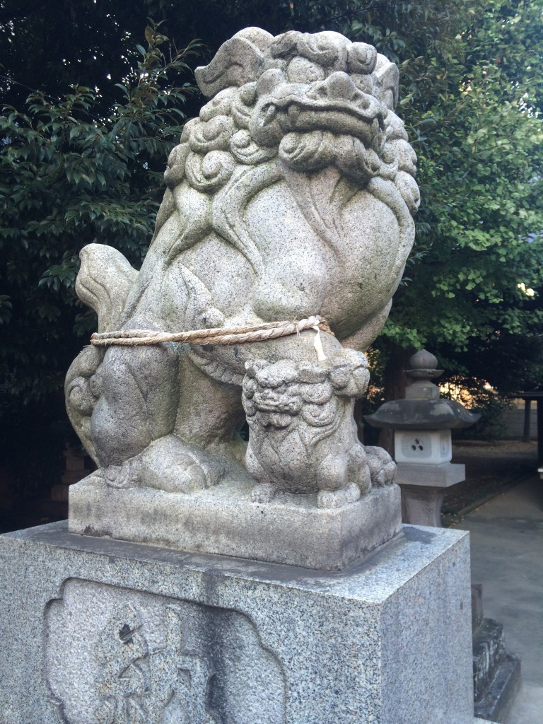 竹塚神社 狛犬