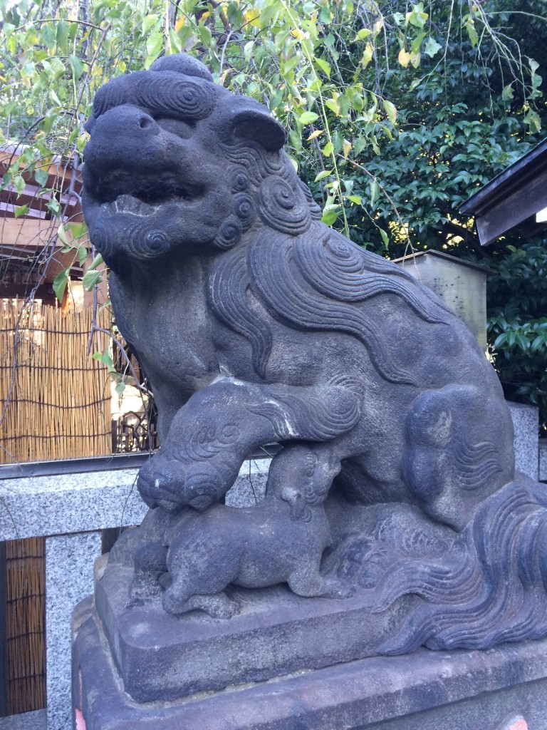牛天神北野神社 狛犬
