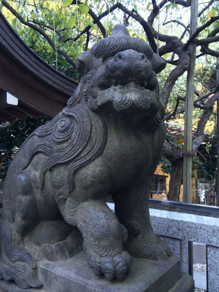 牛天神北野神社 狛犬