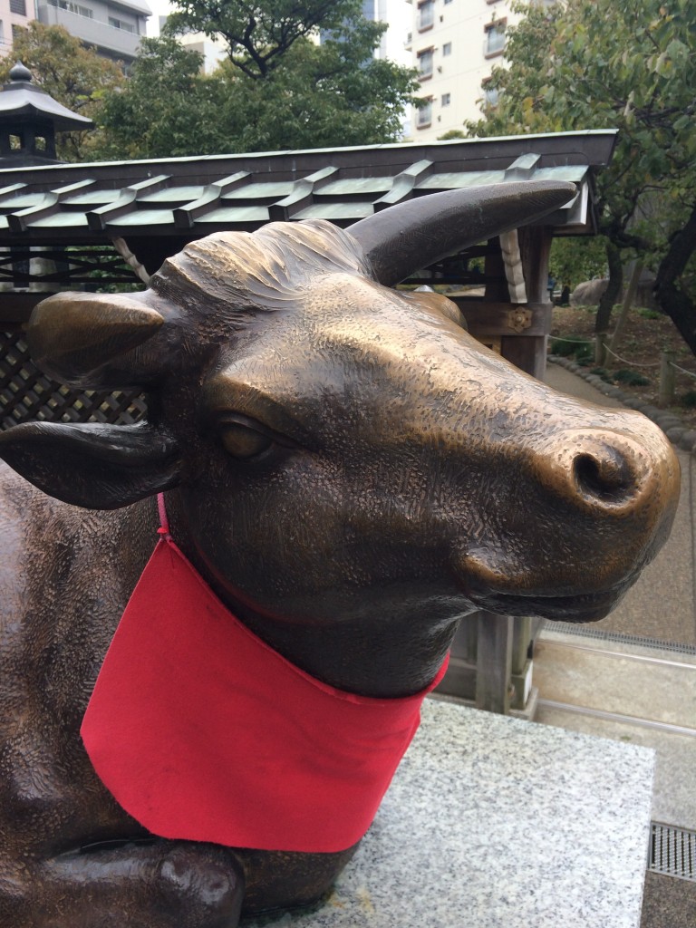 湯島天神牛近影