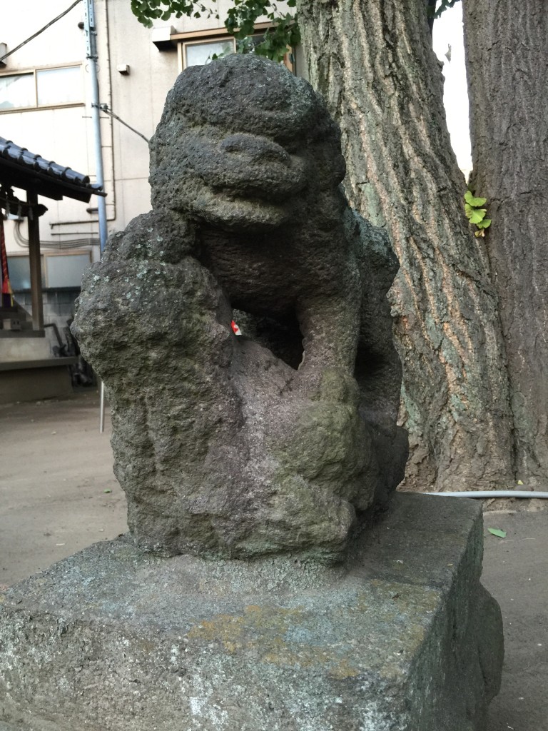 千住神社副社 狛犬