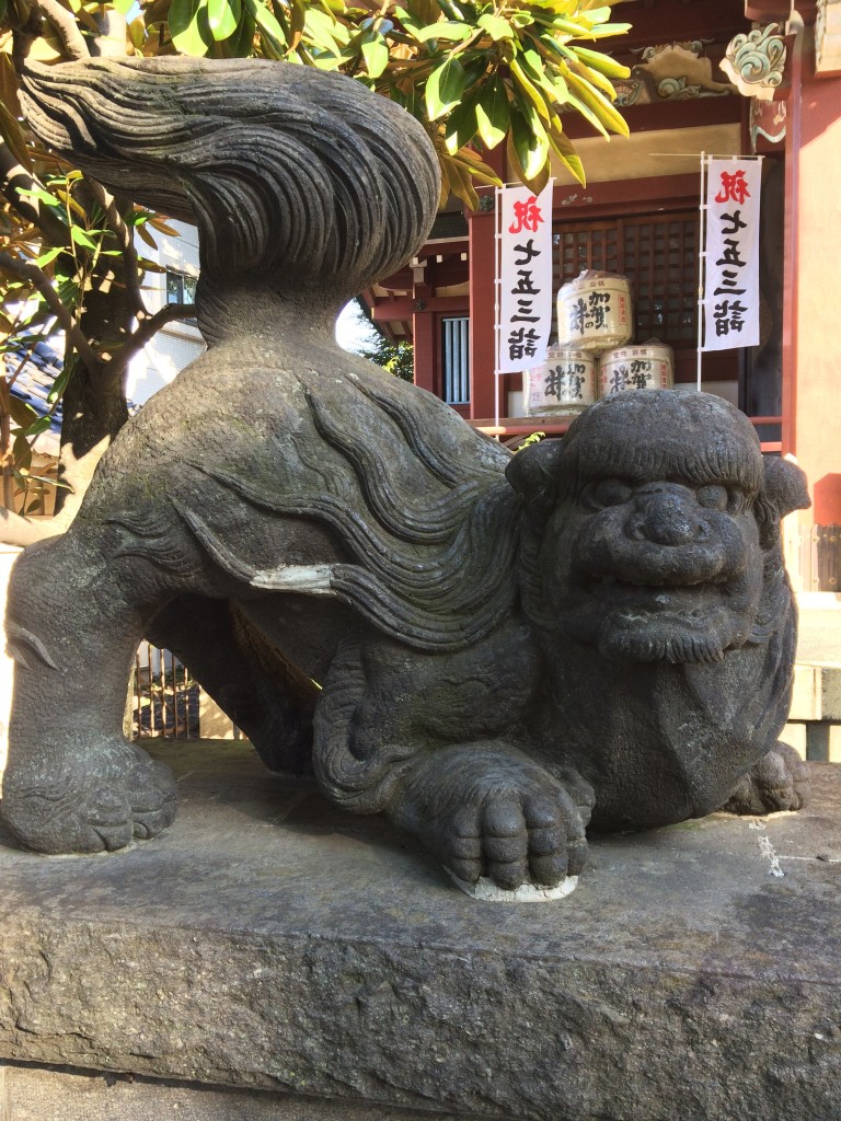 千住本氷川神社 狛犬