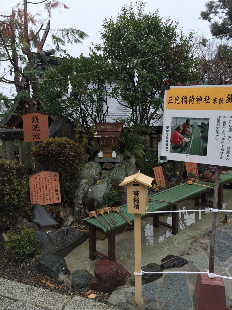 三光稲荷神社 銭洗池