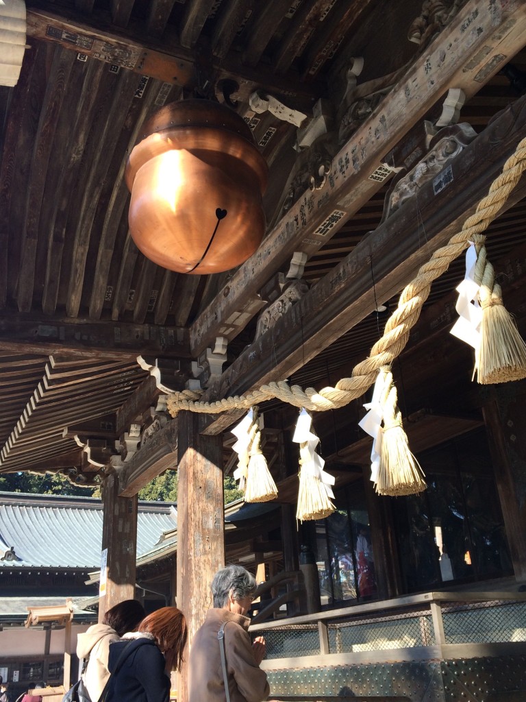 筑波神社 巨大な鈴